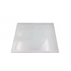 Полка стеклянная в сборе с обрамлением (492*385мм Glass shelf-white trim) х-ка Haier C2F636/ C2F637