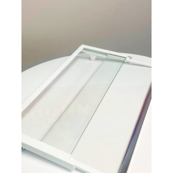 Полка стеклянная складная в сборе из 2-х шт. с обрамлением тор.хром (Folding Glass shelf) 0530024986