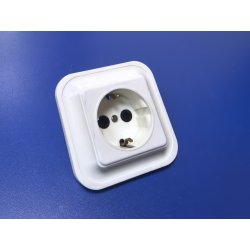 Розетка РС16-251 одноместная, внутренней установки с заземляющим контактом