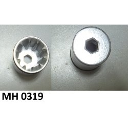 Переходник для шестерни к мясорубке d=29x33mm Зубьев 10 прямые для JVC JK-MG128 MH0319