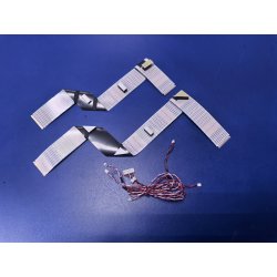 Комплект шлейфов (2шт - {LVDS DEREN-S E241234 AWM20861 105C 60V VW-1} + 1шт подсветки) TV TCL 65P728