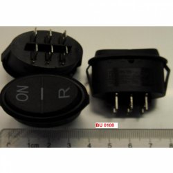 Выключатель с функцией реверс (ON - R) T85/55 6pin BU0108