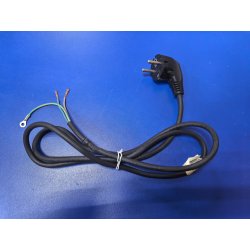 Шнур сетевой евро L-1140мм. чёрный, сечение 3х1,5мм (для мультиварок, минипечей и др. быт. техники)