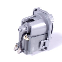 Насос сливной (Drain pump) квдратный, 4-защёлки, вывод назад раздельно, для ПММ Hansa 1034326