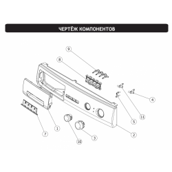 Панель управления BORA для СМ Vestel BWM-3260