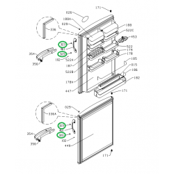 Вставка ручки (заглушка) холодильника Gorenje K33MLB 610284