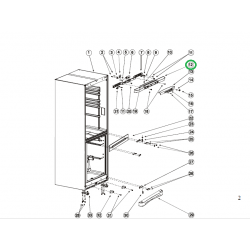 Корпус панели управления холодильника Indesit С132 C00710020