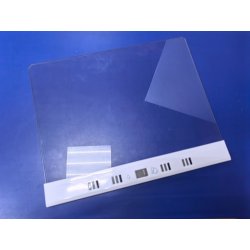 Стеклополка нижняя в сборе с окантовкой 510х417мм холодильников Бирюса FNF Бирюса 840NF