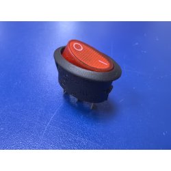 Выключатель XCK-01 в/з KDC-A05-C 10A 250V (красная кнопка) мини-печи Славда OH-35RW