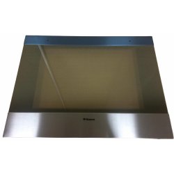 Стекло духовки наружное Hansa 595*462 ручка-435 2 элемента из нерж. снизу и сверху  9060622