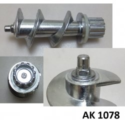 Шнек d41x107mm (металл) мясорубки National NK-MG015/MG108/MG109 AK1078