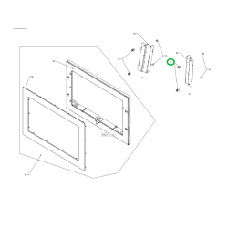 Защёлка декоративной рамки встраиваемой СВЧ Haier HMX-BDG259X 0530064059
