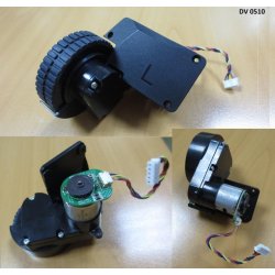 Колесо левое в сборе с редуктором + двигателем RS365-14170 15VDC 170mA + платой упр-я X800 GF11 T600