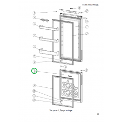 Корпус двери с панелью МК Б-6029, 6049, 6031 0433510000